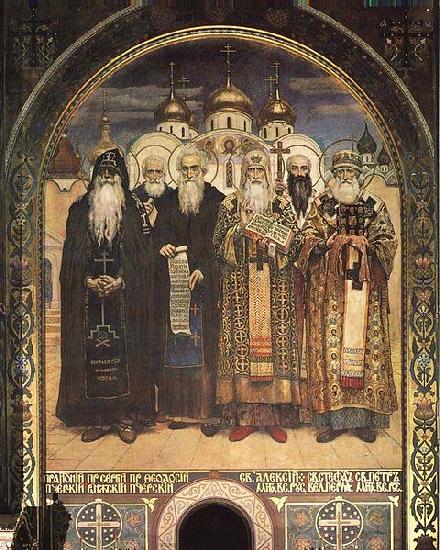 Viktor Vasnetsov Russian Saints oil painting image